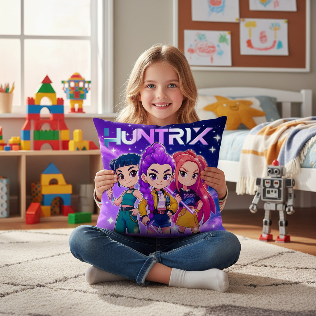 45CM Polyeste Pillowcase K Pop Demon Hunters Girls Boys Cartoon Pillowslip Printing Home Bedroom Decoration Kids Birthday Gifts Trikidsworld