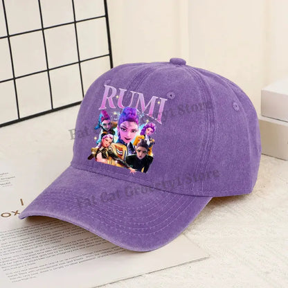 Kpop Demon Hunter Baseball Cap Women Anime Rumi Mira Zoey Sun Hat Adult New Outdoor Sport Sunbonnet Fashion Retro Headgear Gift Trikidsworld