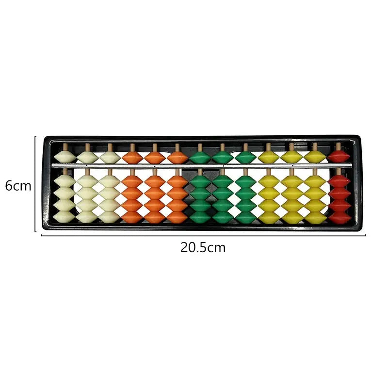 Children's Plastic Abacus Soroban Calculator Counting Tool 13 Digit Rods Standard Abacus Mathematics Beginners Caculating Toy Trikidsworld