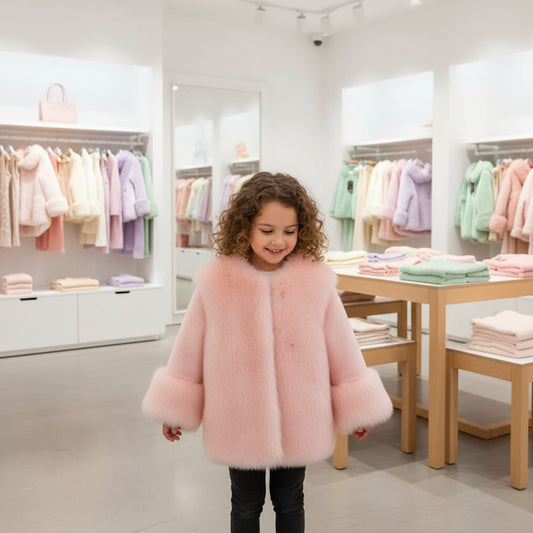 Baby Girl Winter Jacket Faux Fur Thick Infant Toddler Teen Warm Xmas Fur Coat Baby Princess Outwear Snow Coat Girl Clothes 1-14Y Trikidsworld