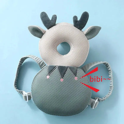 Baby Head Protection Backpack Pillow Toddler Head Safety Pad Cushion Anti-fall Head Protection Pillow Highly Elastic Breathable Trikidsworld