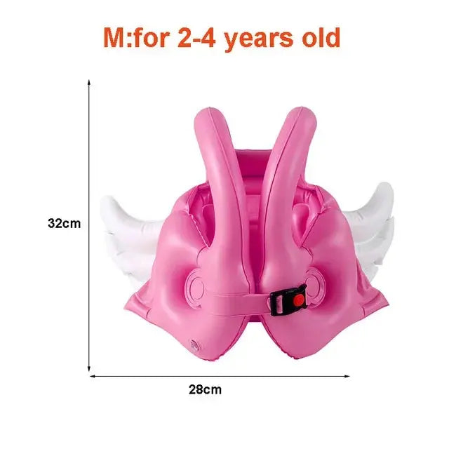 Swimming Ring Cartoon Unicorn Inflatable Pool for Baby Kids Swimsuit Buoyancy Vest Life Jacket Infant Float Pool Accessories Toy Trikidsworld