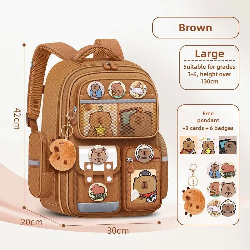 Capybara Children School Bags for Kids Backpack Orthopedic and Waterproof Trikidsworld