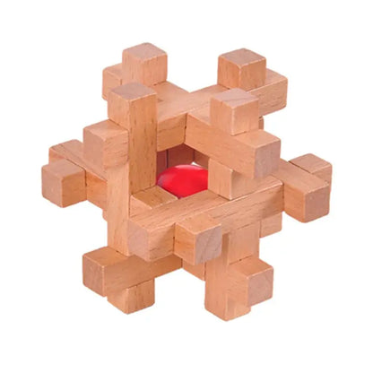 Wooden Puzzle Lock Toy Trikidsworld
