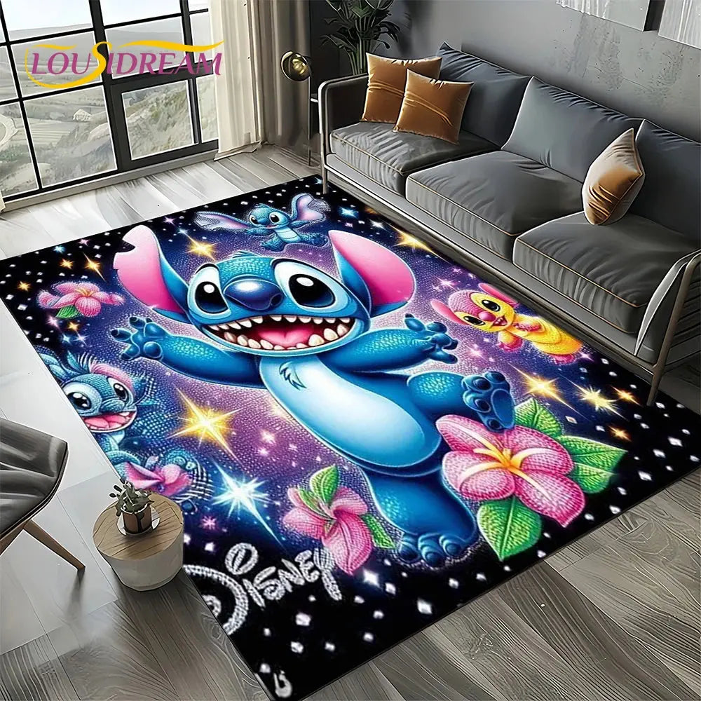 Cute Stitch 3D Non-slip Carpet for Kids | Disney Room Decor Trikidsworld