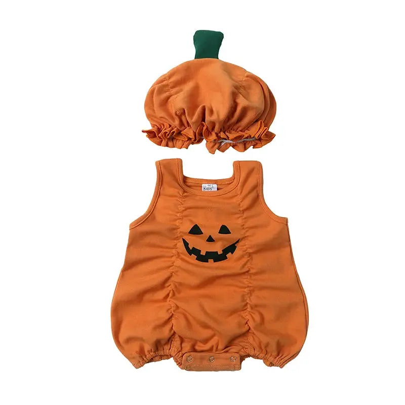 Halloween Baby Romper Pumpkin Onesies Autumn Korean Newborn Holiday Rompers＋Undershirt＋Pants 0-24 Months Infant Cute Bodysuits Trikidsworld
