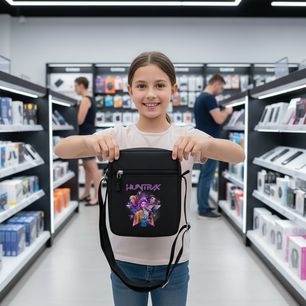 Kpop Demon Hunters Shoulder Bag Cartoon Anime Graphic Print Shoulder Bag Boys Girls Rumi Mira Zoey Fashion Handbag Birthday Gift Trikidsworld