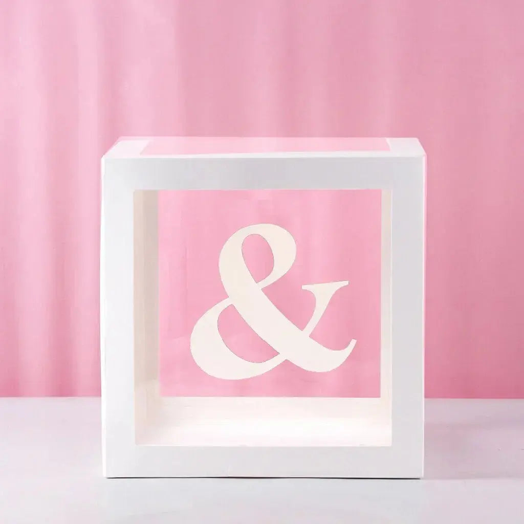 27/25cm Custom Transparent Letter Box A-Z Baby Shower Girl 1st Birthday Party Decoration Kids Wedding Birthday Balloon DIY Box Trikidsworld