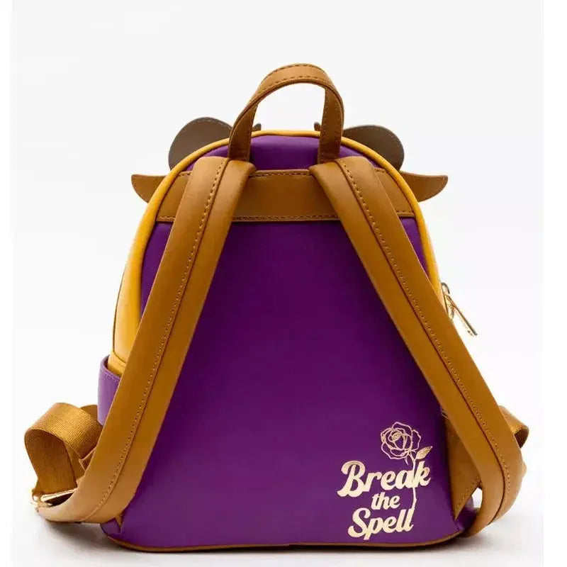 Beauty and The Beast Princess Series Cogsworth ‌Lumiere Chip‌ Bell Winter Cosplay Mini Backpack Fashion Cute Girl Storage Bag Trikidsworld