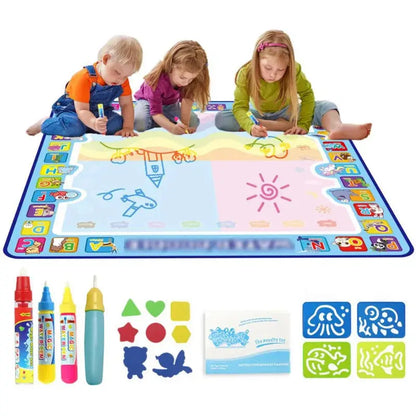 Oversized Magical Water Canvas pens Montessori Toys Learning Blanket Writing Children Drawing Repeated Graffiti Painting kid toy Trikidsworld