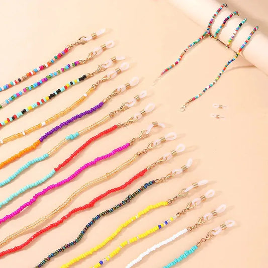11 Colors Fashion Reading Glasses Chain Retro Beads Eyeglass Sunglasses Spectacle Cord Neck Strap String Mask Chain Eye Wear Trikidsworld