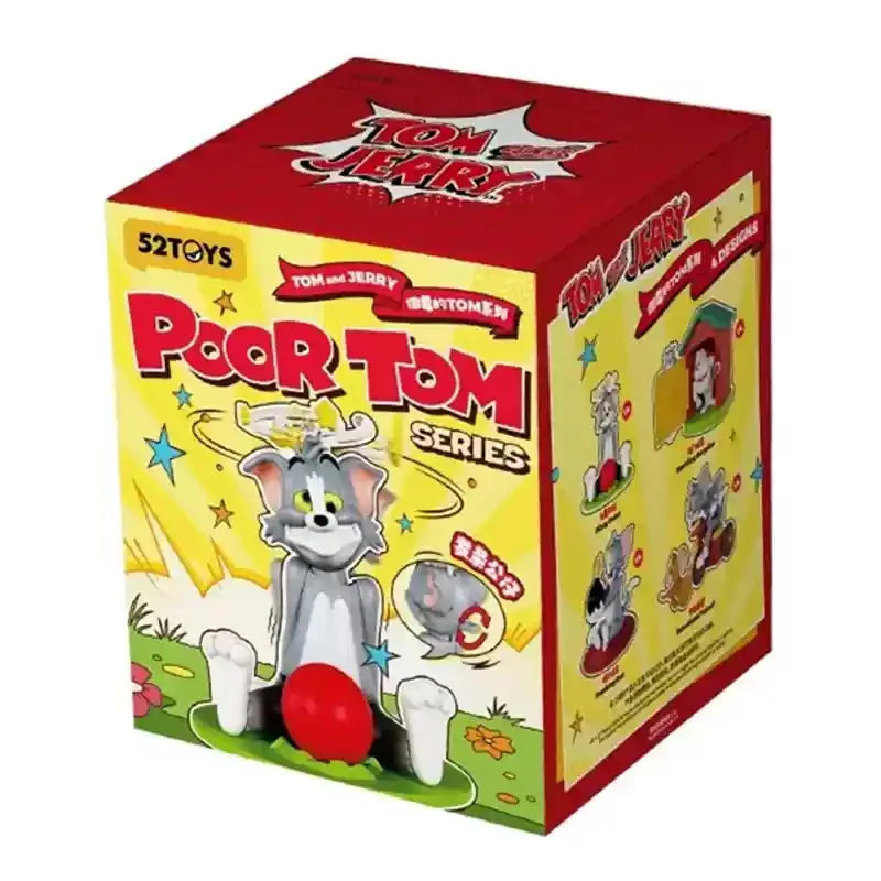 100%Genuine 52toys Tom And Jerry The Unlucky Tom Cat And Mouse Blind Box Desktop Ornament Collection Cute Animal Models Gifts Trikidsworld