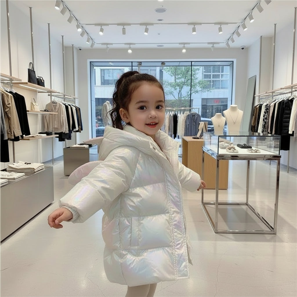 Baby Girl Winter Jacket Cute Unicorn Colorful Coats For Girls Warm Hooded Parka Snowsuit Windproof Children's Outerwear Clothing Trikidsworld