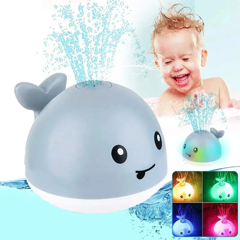 Baby Bath Toys, Whale Automatic Bathroom Toy Sprinkler, Light Up Bath Toys for Baby 6-18 Months Bathtub Fountain Spray Water Toy Trikidsworld