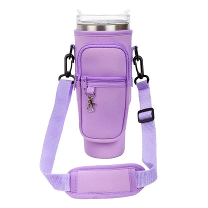 Insulated Water Bottle Carrier with Strap – Fits Stanley Cup Trikidsworld