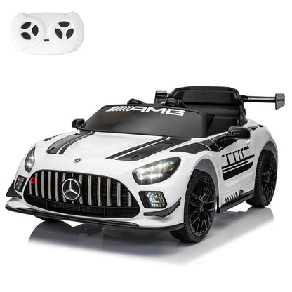 12V Licensed Mercedes-Benz GT3 Kids Ride on Car, Electric Vehicles for Kids Gifts,Ride on Toys with Remote Control, Music Trikidsworld