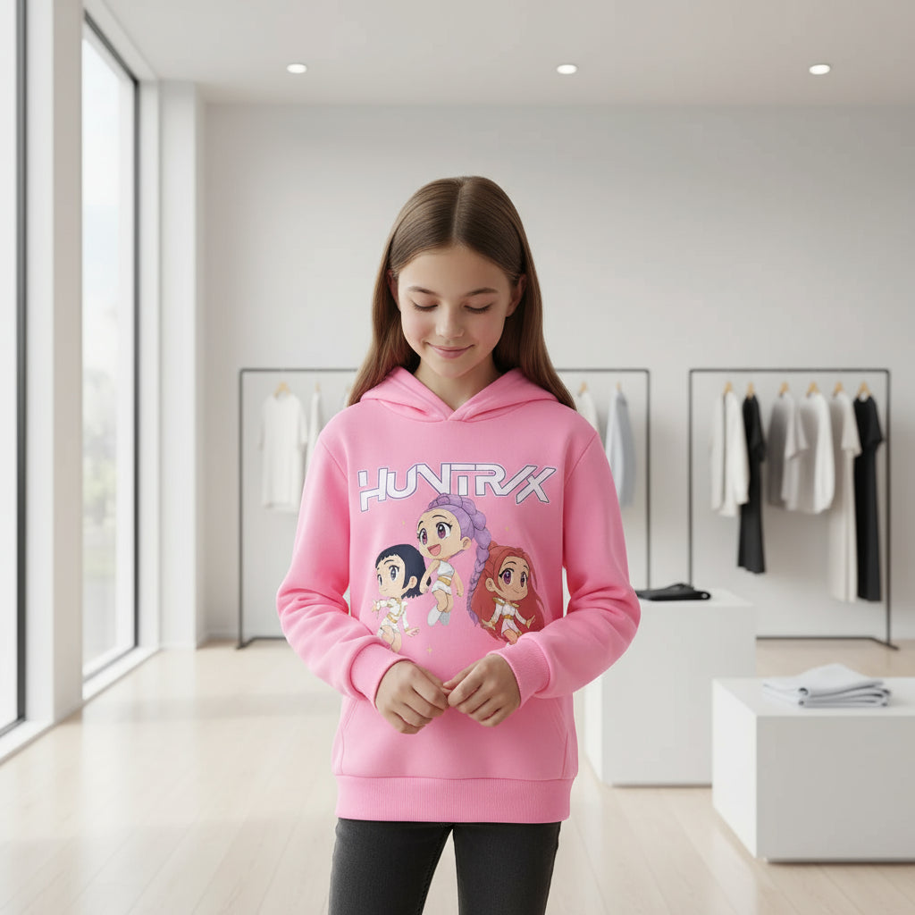 KPop Demon Hunter Rumi Derpy Cartoon Girls Boy Hooded Sweatshirt Warm Children's Wave Fashion Casual Tops Casual Girls Clothing Trikidsworld