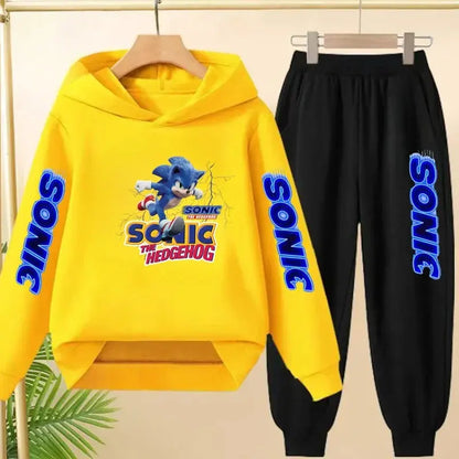 Sweat à capuche d'automne pour enfants de 3 à 12 ans, produits Anime, vêtements de sport, pull + pantalon, ensemble deux pièces Trikidsworld