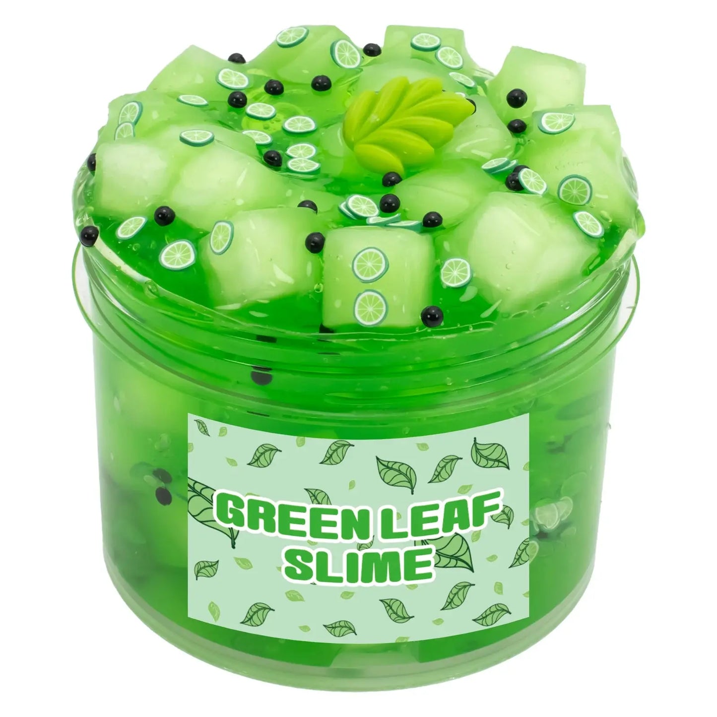 70/300ml Large Crunchy Crystal Slime Kit - Leaf Watermelon Grape Premade Slime Pack Set Non-Sticky Jelly Cube Slime for Party Trikidsworld