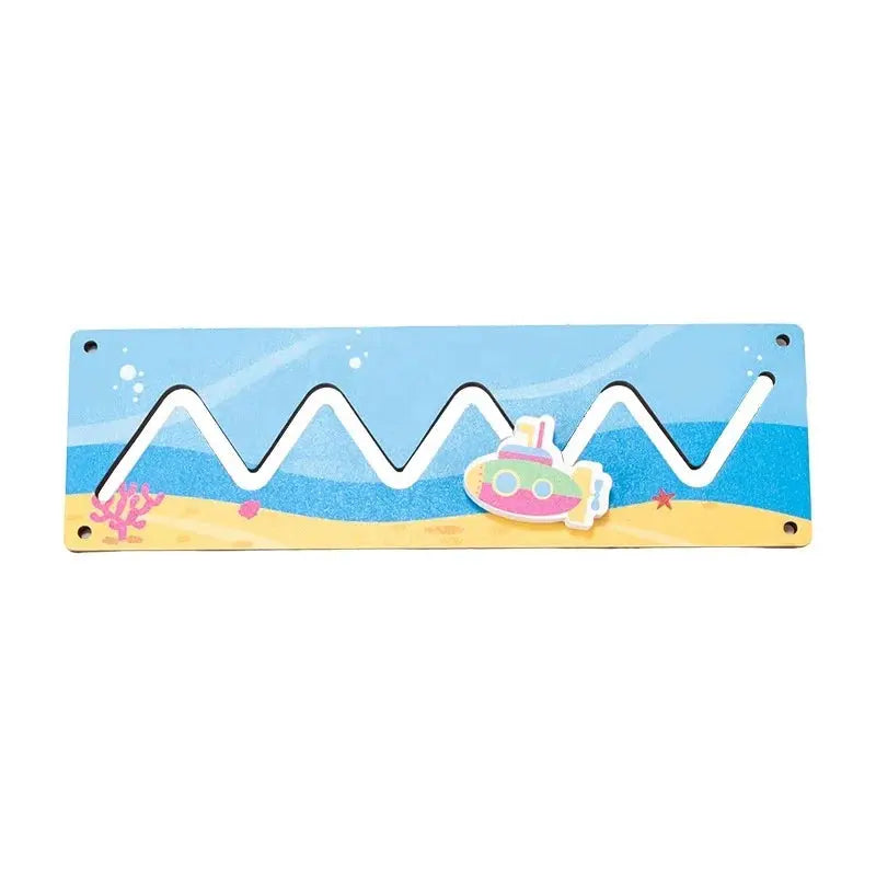 DIY Montessori  Busy Board Material Accessories Rainbow Card Water Pipe Aid Early Education Learning Skill Toy Wooden Toys Gifts Trikidsworld