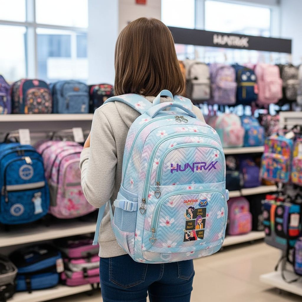 KPop Demon Hunters Backpack Rumi Mira Zoey HUNTR/X Saja Boys Print Cartoon School Bag Large Capacity Student Travel Backpacks Trikidsworld