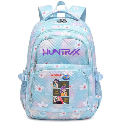 KPop Demon Hunters Backpack Rumi Mira Zoey HUNTR/X Saja Boys Print Cartoon School Bag Large Capacity Student Travel Backpacks Trikidsworld