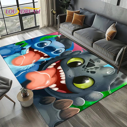 Cute Stitch 3D Non-slip Carpet for Kids | Disney Room Decor Trikidsworld