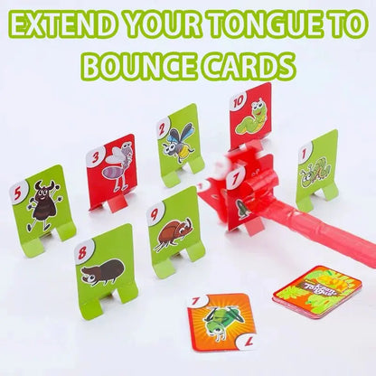 Frog Lizard Mask Wagging Tongue Lick Cards Board Games for Children Family Party Toys Antistress Funny Desktop Puzzle Game Toys Trikidsworld