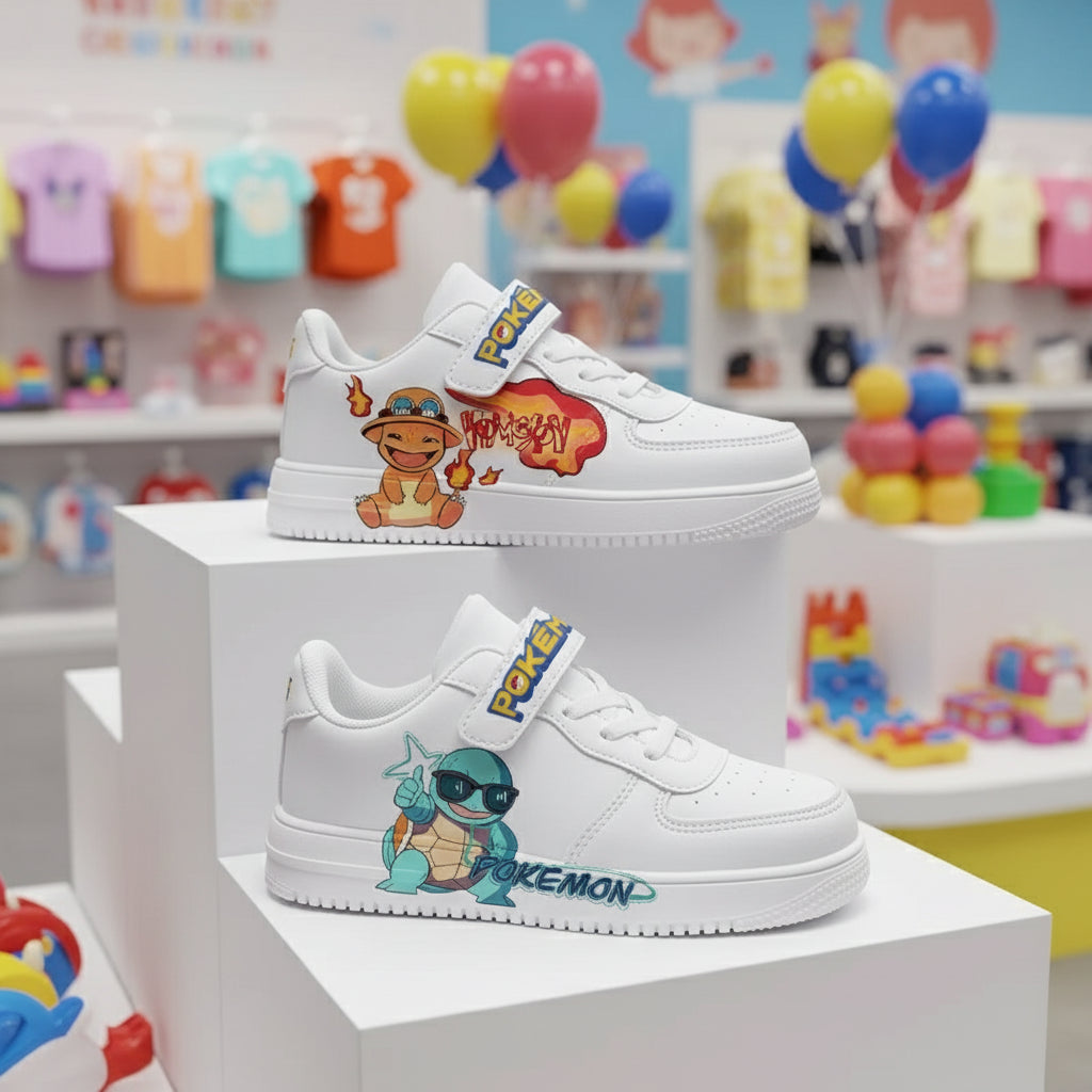 Pokemons children's Pikachu Charmander sneakers girls boys shoes Casual Kid Running Fashion Sports 7 and 18 year old Shoes Gift Trikidsworld