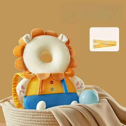 Baby Head Protection Backpack Pillow Toddler Head Safety Pad Cushion Anti-fall Head Protection Pillow Highly Elastic Breathable Trikidsworld