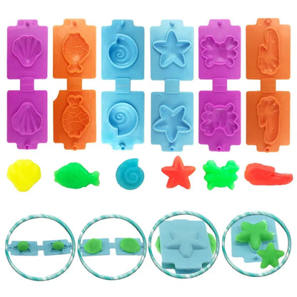 Kids Play Dough Tool Kit – Animal & Ocean Molds Set Trikidsworld