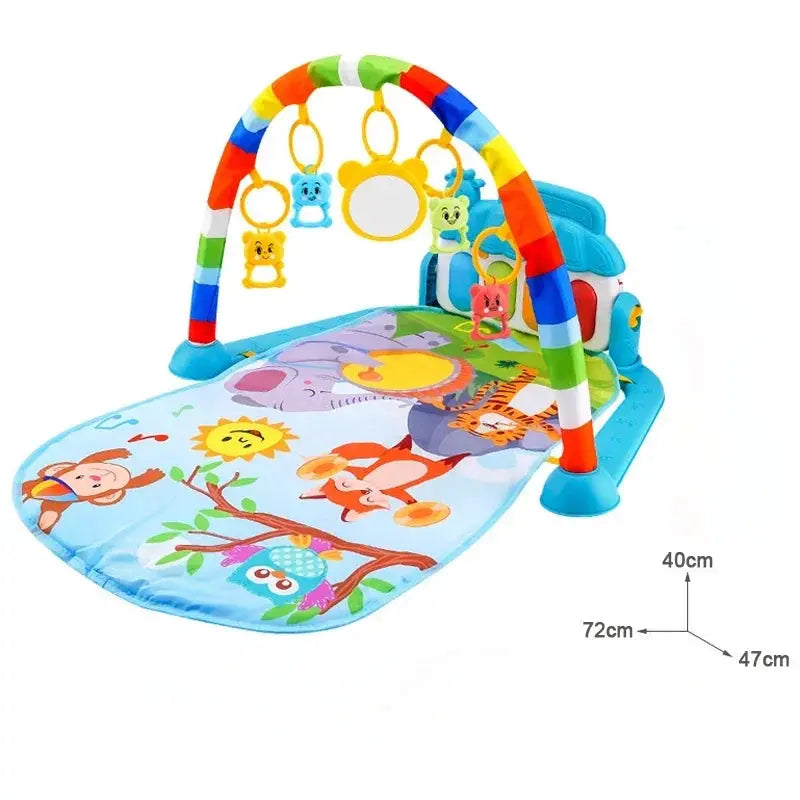 Baby Activity Gym Rack Early Education 0-36 Months Toy Gifts Musical Newborn Piano Keyboard Crawling Blanket Pedal Play Mat Trikidsworld