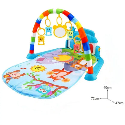 Baby Activity Gym Rack Early Education 0-36 Months Toy Gifts Musical Newborn Piano Keyboard Crawling Blanket Pedal Play Mat Trikidsworld