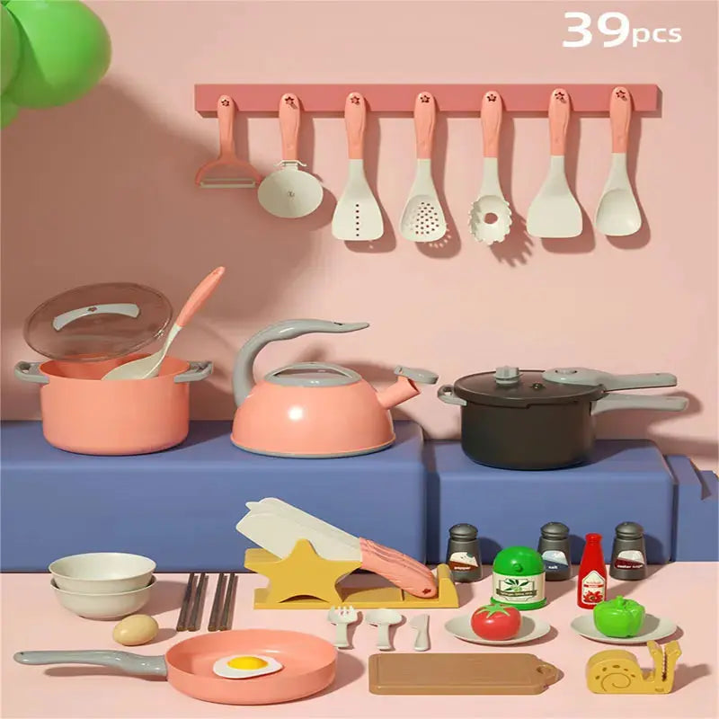Kids' Pretend Kitchen Set – Mini Food & Cooking Utensils Trikidsworld