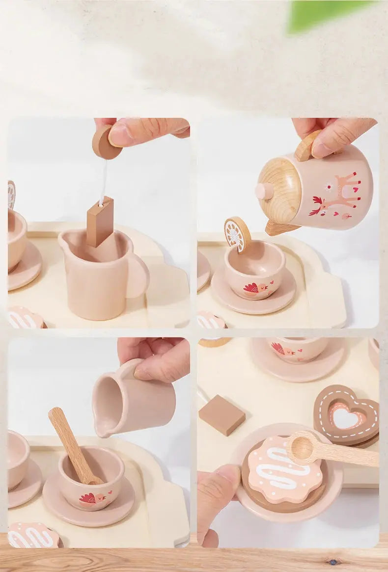 Afternoon Tea Set Wooden Toy Trikidsworld