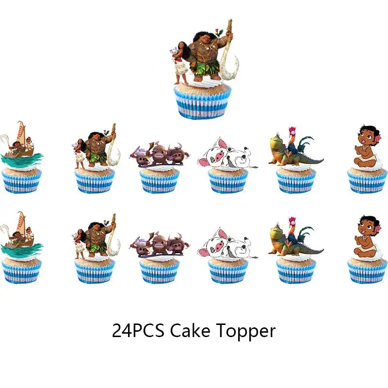 Moana Birthday Party Decoration Cartoon Trikidsworld