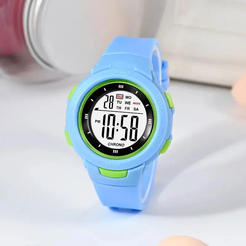 Waterproof Kids Watch with Alarm & Luminous Display Trikidsworld