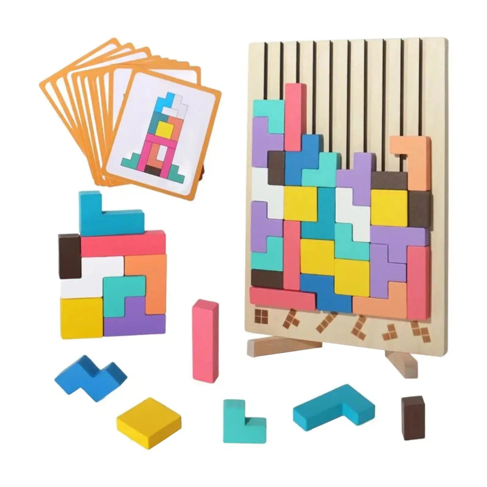 Wooden Stacking Puzzle Toys,Wooden Stacking Puzzle Toys Art-Home Decoration Home Accessories,Stress Relief Educational Gifts Trikidsworld