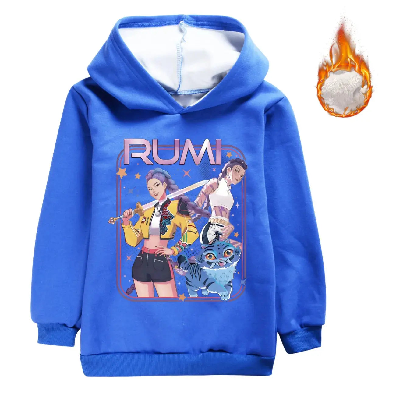 KPop Demon Hunters Rumi Teen Boys Girls Zipper Hoodie Jacket Pullover Sweatshirt Children's Hoody Coat Winter Christmas Gift Trikidsworld