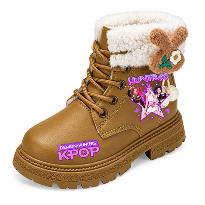 Kids Winter Boots – K-Pop Waterproof High Top Boots