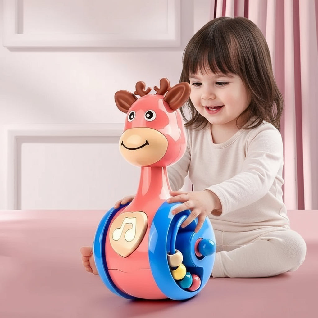 Tumbler Wobbler Toys for Infant Boy Girl - Perfect for Learning To Climb & Early Education! Roly Poly Baby Toys 6 To 12 Months Trikidsworld