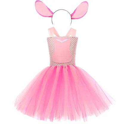 Movie Girls Alien Dog Costume Cartoon Blue Tulle Festival Dress Lilo Tutu Dress Maia Kealaha  Live-action Character Dress Up Trikidsworld
