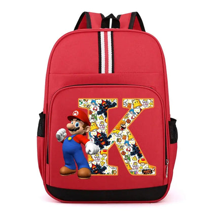 Super Mario Kids Backpack – Cartoon A-Z Schoolbag for Boys Trikidsworld