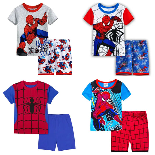 New children Boys Nighty classical Cartoon Girl Nightgown Costume Boys Cute Set Baby Toddler Short Sleeve Pajamas Sets Home Wear Trikidsworld