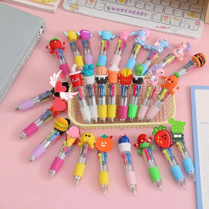 Mini 4-Color Multicolor Pens Trikidsworld