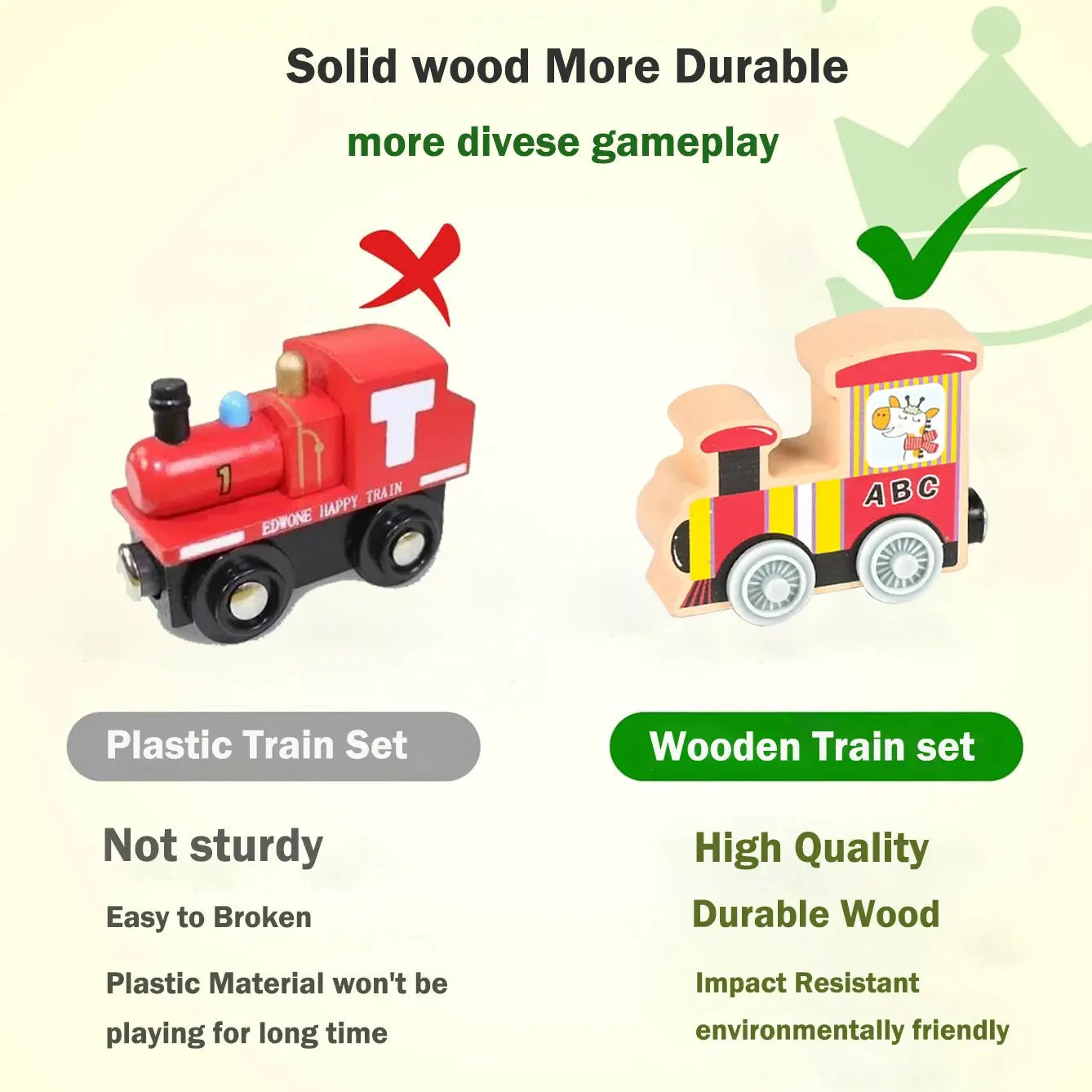 Montessori Magnetic Wooden Train Toy – Early Educational Animal Sorting Learning Set for Kids Trikidsworld