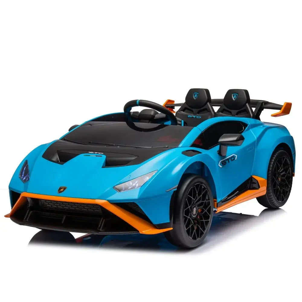 24V Kids Electric Ride On Drift Car Featuring 360 Degree Spin Drift Mode Blue Toy Cars For Aged 3 To 8 Outdoor Children Vehicle Trikidsworld