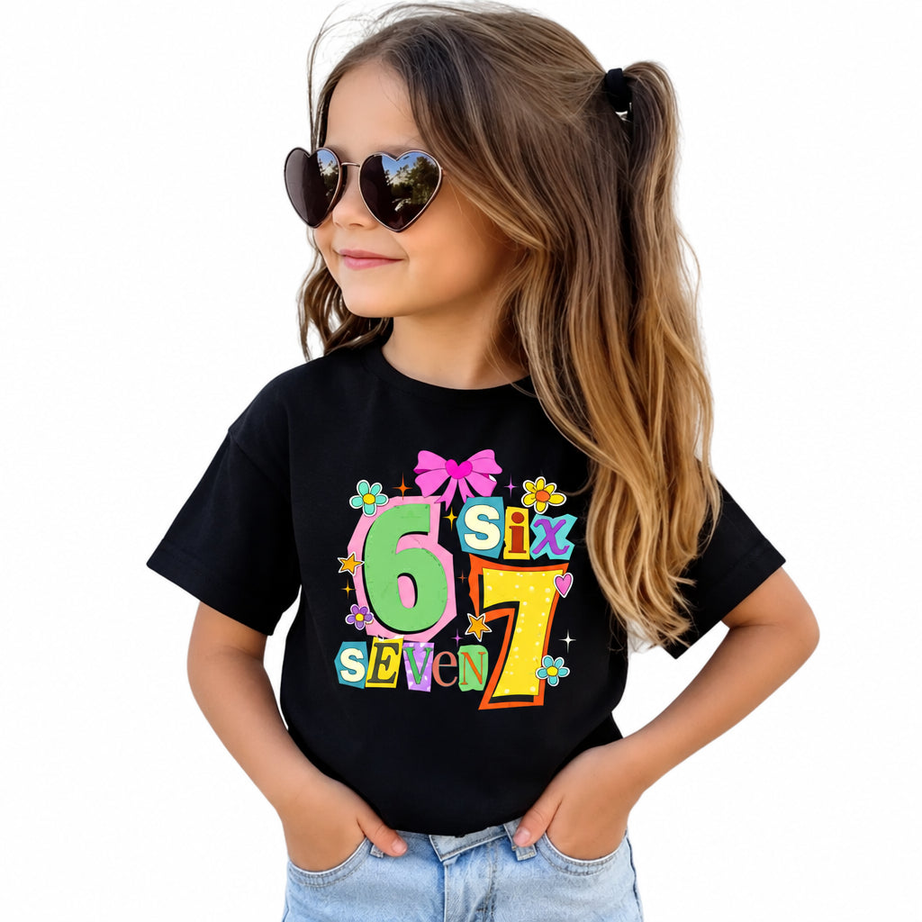 SIX SEVEN Kids T-Shirt – Graphic Unisex Cotton Blend Tee