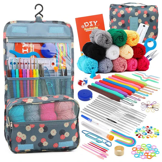 KRABALL Crochet Hook Set with Bag – DIY Knitting Tools Trikidsworld