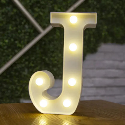 Alphabet Letter LED Lights Luminous Number Lamp Decor  Battery Night Light for home Wedding Birthday Christmas party Decoration Trikidsworld